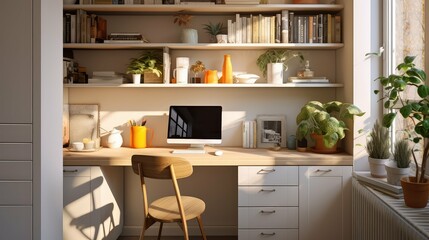 cozy kitchen area office