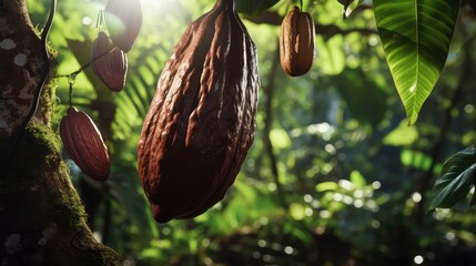 branch cocoa plant