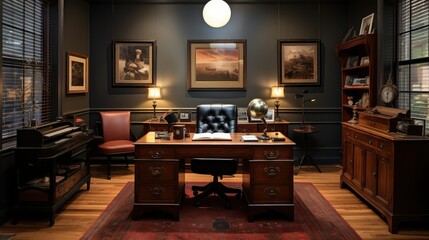 vintage traditional office