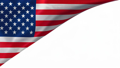 American corner. Vector label with flag