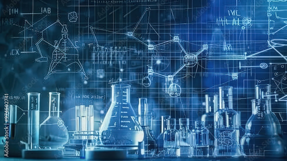 Poster blueprint of a scientific experiment with multiple trials, showing how repetition and replication ar
