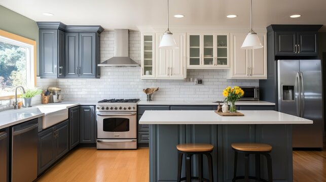 design kitchen cabinet painting