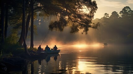 morning reservoir water