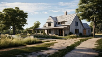 porch house and driveway