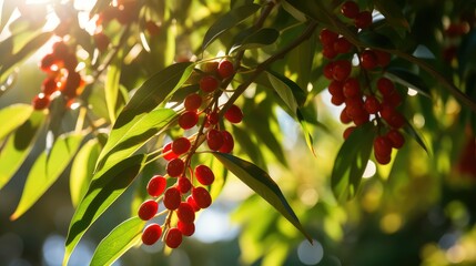 vibrant pepper tree