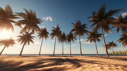 breeze sun palm trees