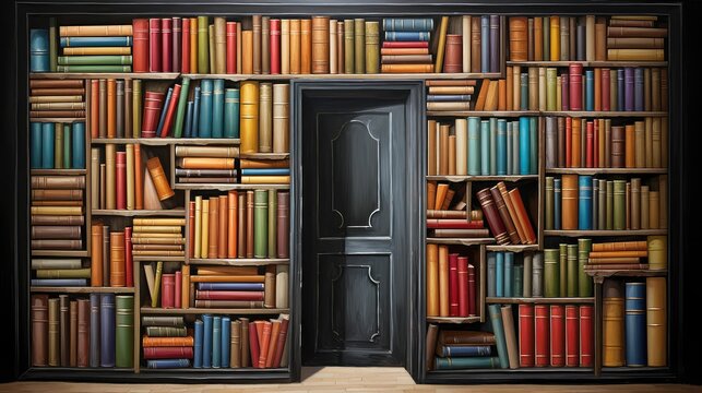 trompe door painting