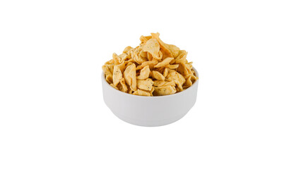 Indian Namkeen In white bowl Without Background