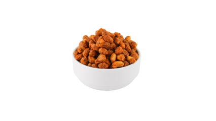 Indian Namkeen In white bowl Without Background