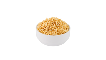 Indian Namkeen In white bowl Without Background