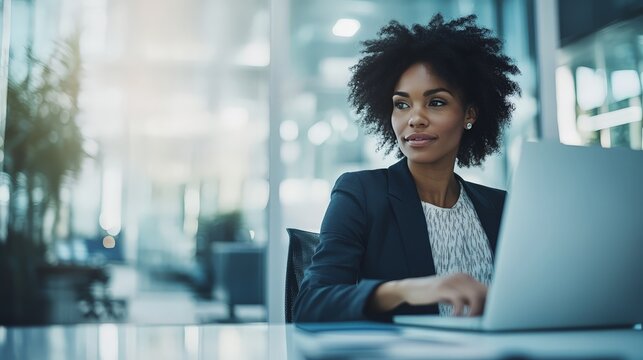 An executive assistant organizes the CEO's schedule in a sleek, modern office. - Powered by Adobe