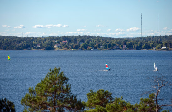 windsailer, surfingon the sea, nacka,sverige,sweden,mats,stockholm,summer