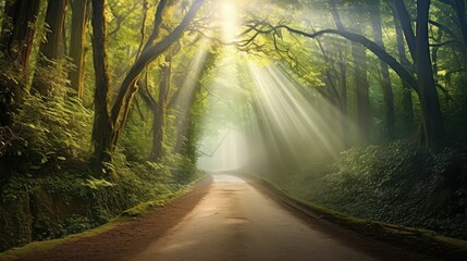 Fototapeta premium path road to heaven