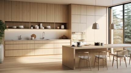 design modern wood kitchen