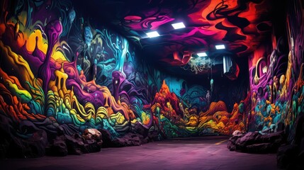 spray cave wall