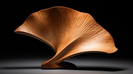 polished wood ginkgo
