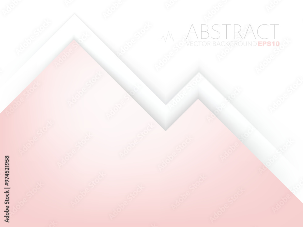 Fototapete Red graphic geometric triangle overlap vector layer background for text and message design