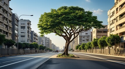 Fototapeta premium st one line tree