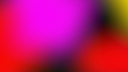 Vibrant colorful grainy gradient on a dark background, horizontal composition