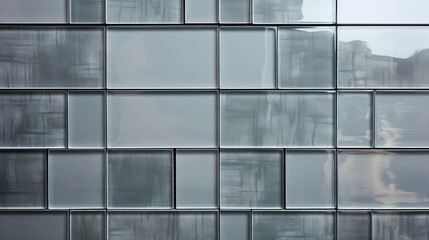 shiny gray tile wall