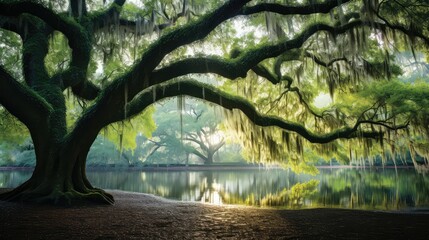 Naklejka premium canopy south carolina trees