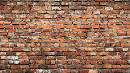 Fototapeta premium Weathered Brick Wall: A Rustic and Timeless Background