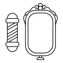 Barbershop icon for your aplication or your barbershop