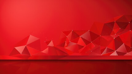 geometric red celebration background