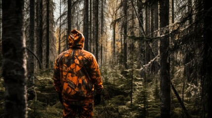 vibrant camouflage orange