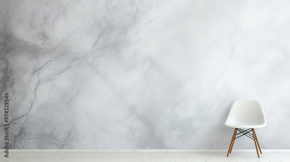 Poster marble white grey textured background