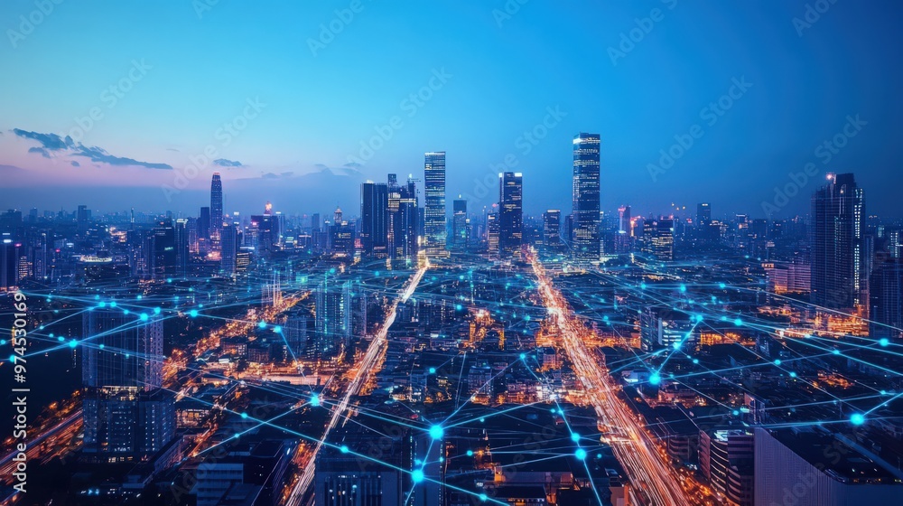 Poster the fusion of digital technology and iot enables real-time data collection and analysis