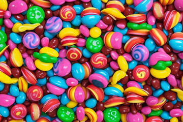 Fototapeta premium Background of colorful twisted candy