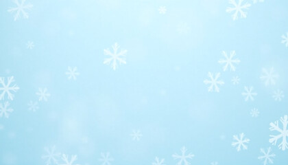 snow flakes on a blue background with a white border
