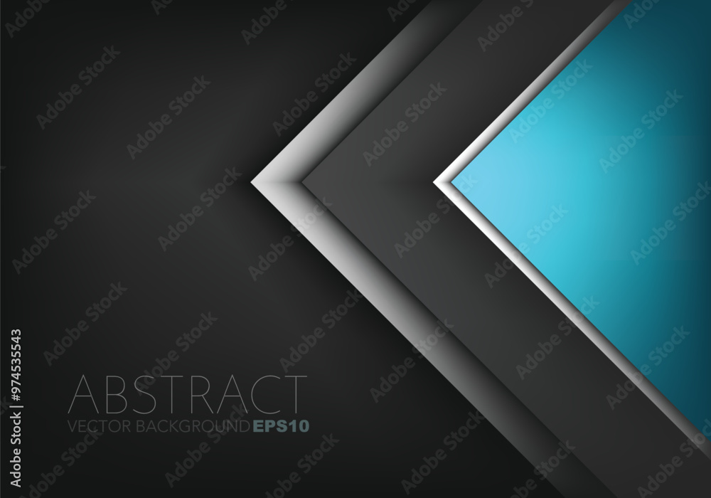 Fototapete green graphic geometric triangle overlap vector layer background for text and message design