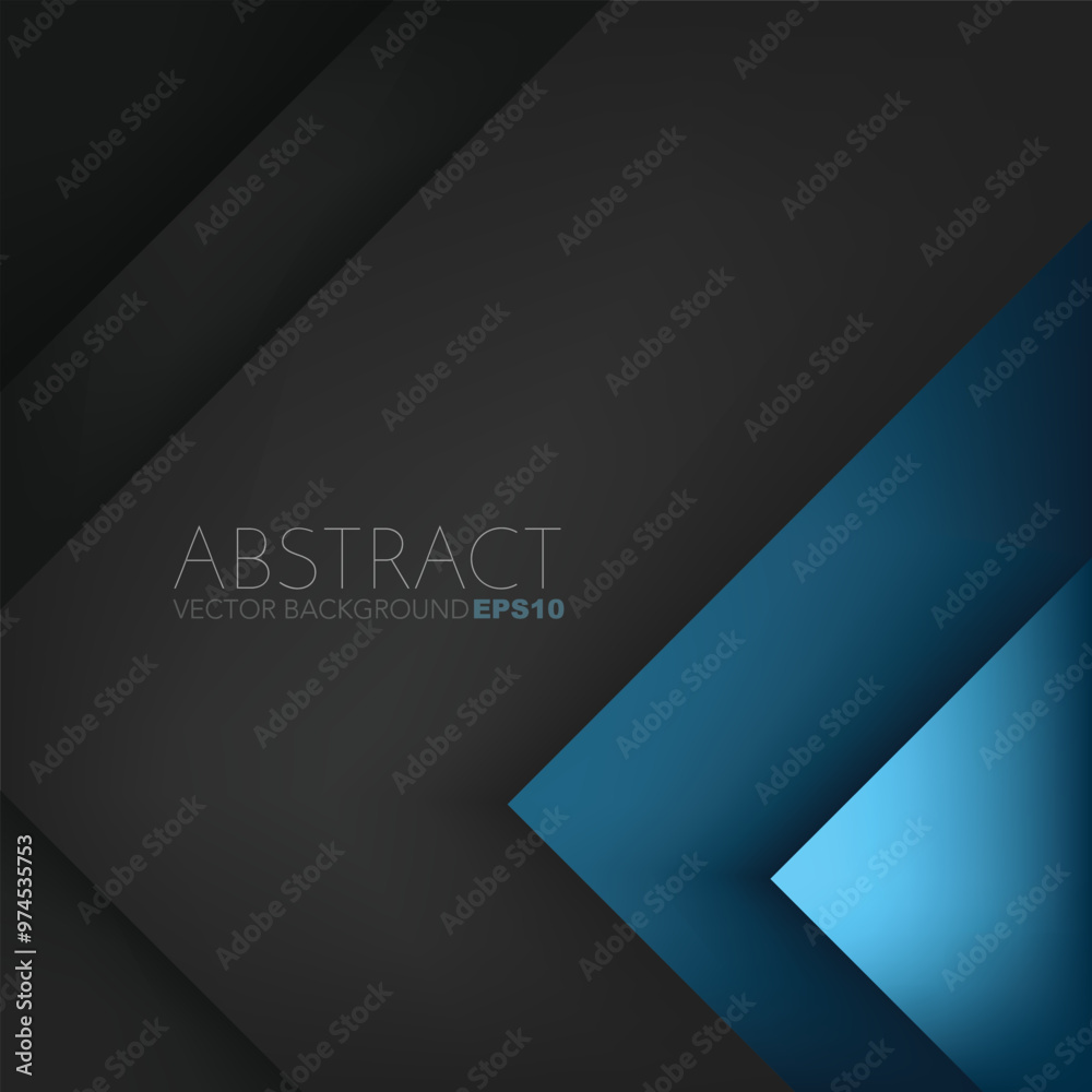 Fototapete blue graphic geometric triangle overlap vector layer background for text and message design