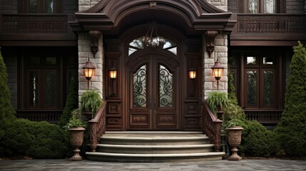 Fototapeta premium way house front door