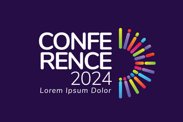 Modern Colorful Conference Logo Template
