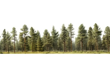 Obraz premium canopy pine tree transparent background