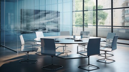 chairs conference glass