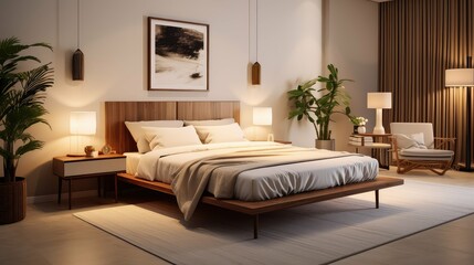 Fototapeta premium bedroom house furniture