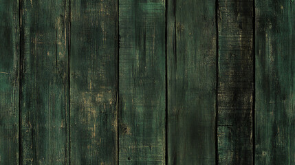 Wooden seamless pattern painted dark green. Design template of old wood for texture, backgrounds and backdrops