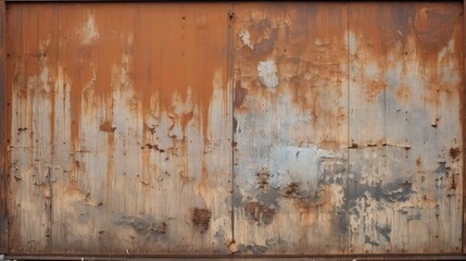 decay rusty sheet metal