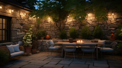 rustic wall home