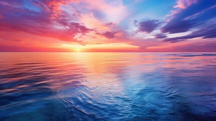 Fototapeta premium sunsky ocean blue