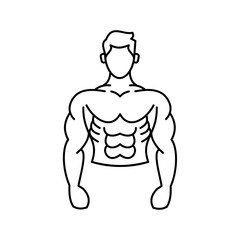 Gym, fitness and sport outline style icon prefect pixel icon