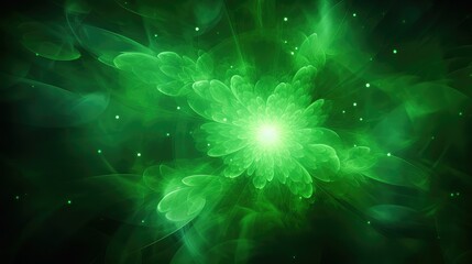 swirls green burst background