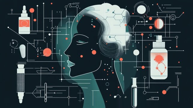 An educational poster featuring an infographic on the safety and regulatory concerns related to nanocarriers in skincare products.