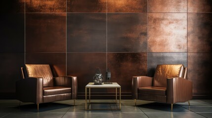 sleek bronze metallic texture