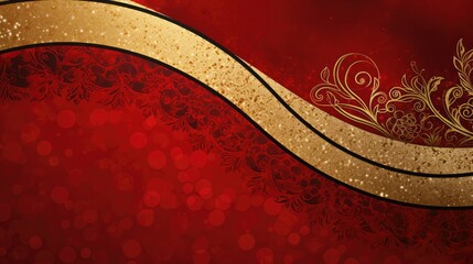 elegance gold and red background