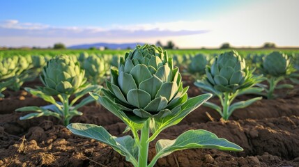 silvery artichoke plant